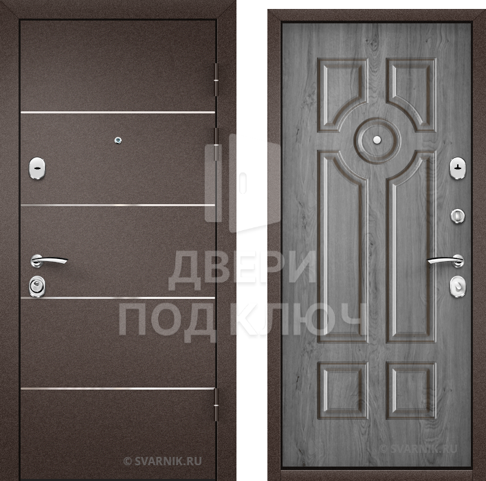 Входная дверь под ключ в коттедж ДПК-5040
